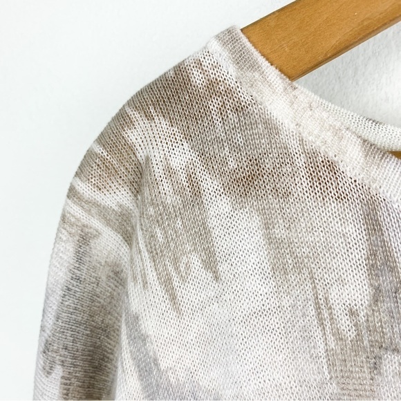 Kinross Women’s Ikat Linen Lightweight Pullover Top Size S - Picture 7 of 8